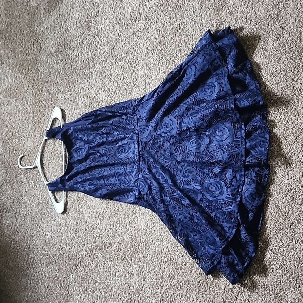 Speechless Navy Blue Dress